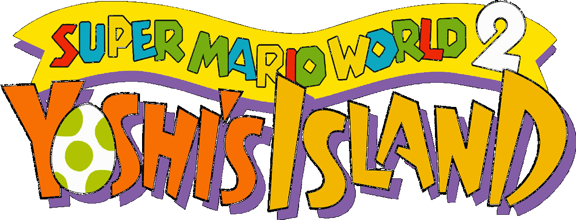 Super Mario World 2 Yoshi's Island logo for Super Famicom